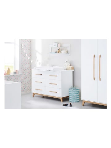 Pinolino Wickelkommode "Riva" in Weiß - (B)140 x (H)105 x (T)78 cm