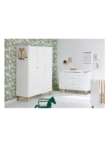 Pinolino Kleiderschrank "Pan" in Weiß - (B)145 x (H)185 x (T)56 cm