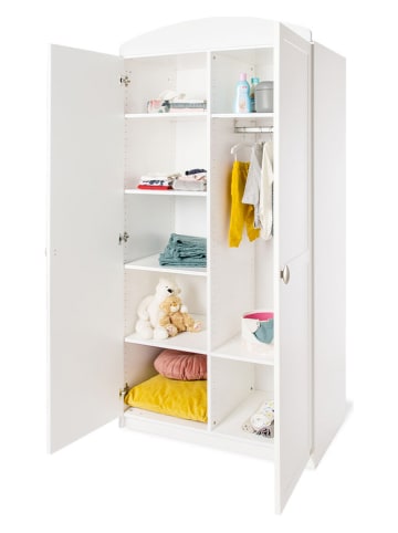 Pinolino Kleiderschrank "Laura" in Weiß - (B)90 x (H)191 x (T)54 cm