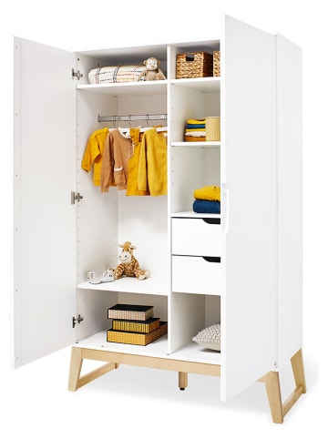 Pinolino Kleiderschrank "Bridge" in Weiß - (B)120 x (H)187 x (T)52 cm