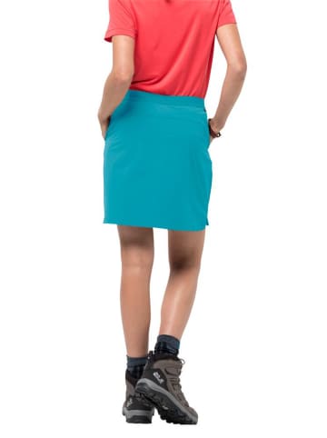 Jack Wolfskin Szorty "Hilltop Trail Skort W" w kolorze turkusowym