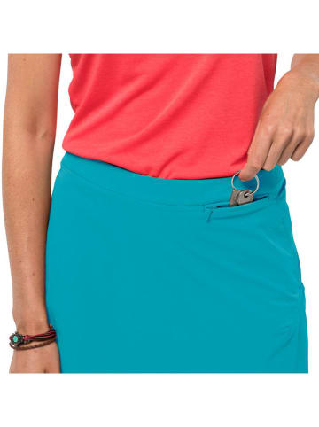 Jack Wolfskin Szorty "Hilltop Trail Skort W" w kolorze turkusowym