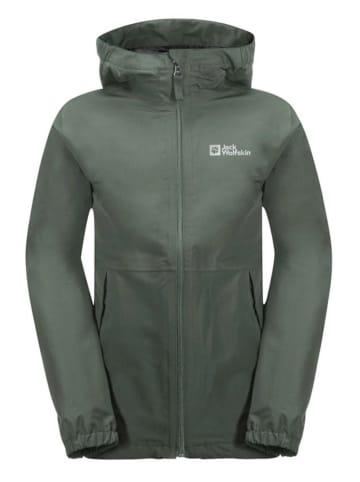 Jack Wolfskin Regenjas "Stormy Point" kaki