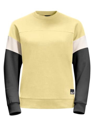 Jack Wolfskin Sweatshirt "365 Rebel" in Gelb