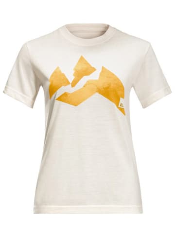 Jack Wolfskin Koszulka "Nature mountain" w kolorze białym