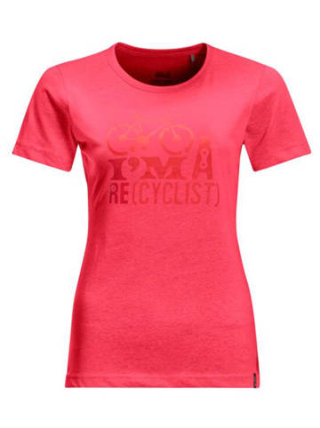 Jack Wolfskin Koszulka "Ocean Trail" w kolorze różowym
