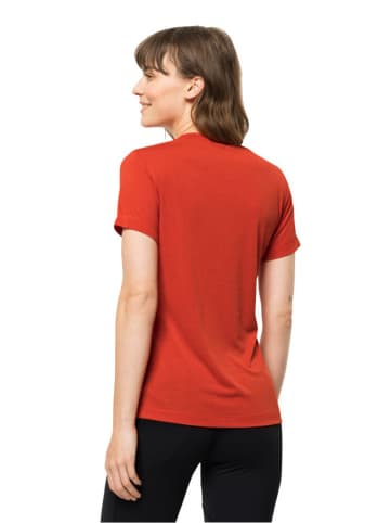 Jack Wolfskin Koszulka funkcyjna "Hiking" w kolorze czerwonym