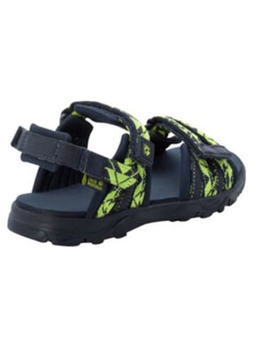 Jack Wolfskin Sandalen "2 In 1 Sandal K" zwart/limoengroen