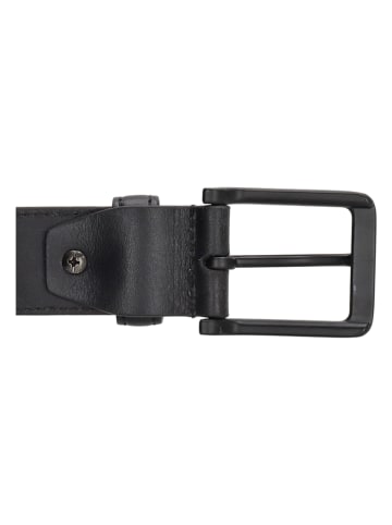 HIDE & STITCHES Leder-Gürtel in Schwarz