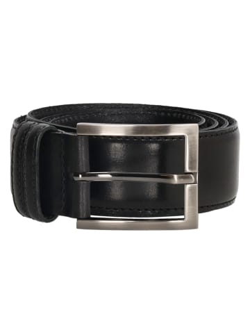 d exclusive Leder-Gürtel in Schwarz