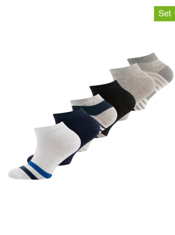 ewers 6er-Set: Socken "Ringel" in Weiß/ Schwarz/ Beige