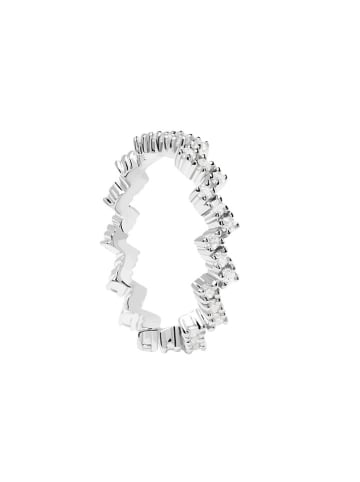 PDPAOLA Silber-Ring "The Zipper" mit Edelsteinen
