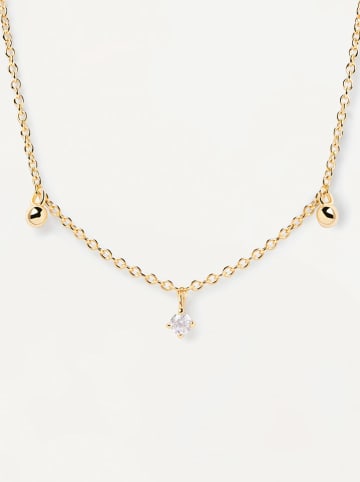 PDPAOLA Vergold. Halskette "Love Triangle" mit Schmuckelementen - (L)50 cm