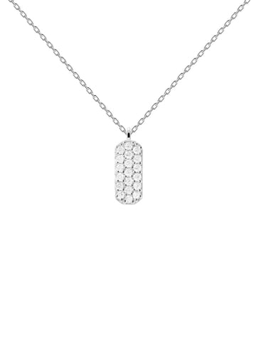 PDPAOLA Silber-Halskette "Icy" mit Schmuckelement - (L)10,5 cm