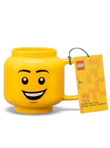 LEGO Kop "Happy boy" geel - 530 ml