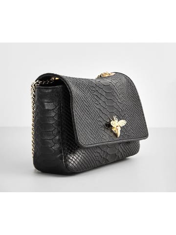 Christian Laurier Leder-Umhängetasche "Hera" in Schwarz - (B)21 x (H)15 x (T)7 cm