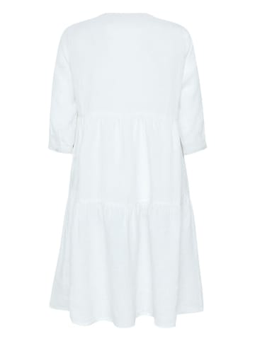 Polo Sylt Lniana sukienka w kolorze białym