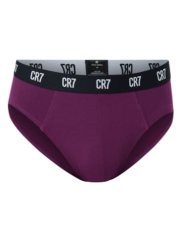 CR7 3er-Set: Slips in Dunkelblau/ Bordeaux/ Hellblau