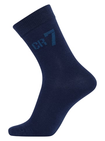 CR7 3er-Set: Socken in Schwarz/ Grau/ Dunkelblau