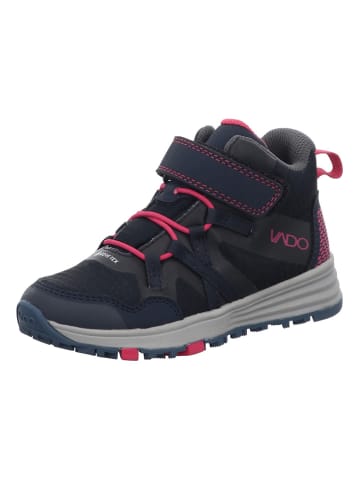 VADO Sneakers "Mikey" in Dunkelblau/ Pink