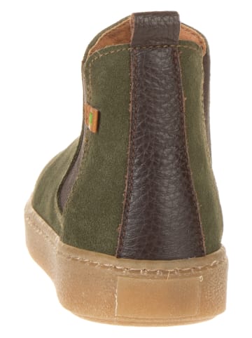 El Naturalista Leder-Chelsea-Boots in Khaki