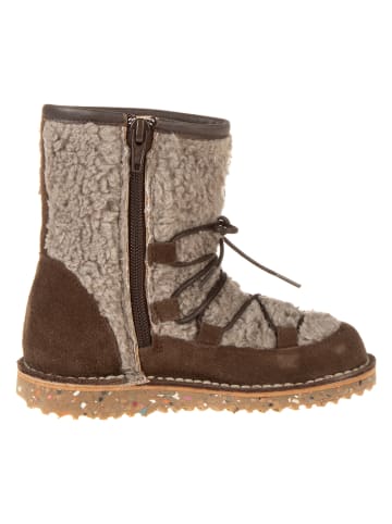 El Naturalista Leder-Winterboots in Hellbraun/ Beige