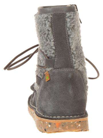 El Naturalista Leder-Winterboots in Grau