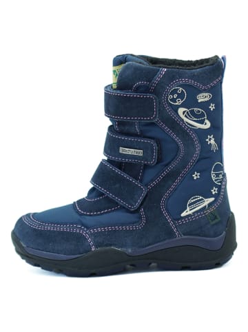 El Naturalista Leder-Winterboots in Blau