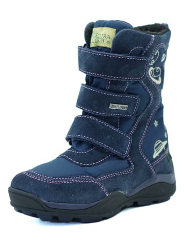 El Naturalista Leder-Winterboots in Blau