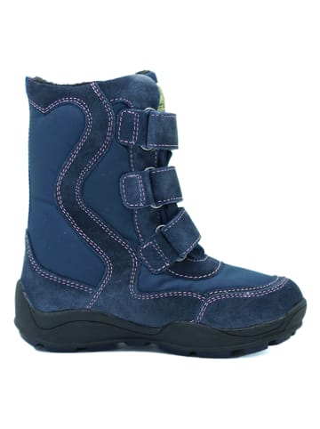 El Naturalista Leder-Winterboots in Blau