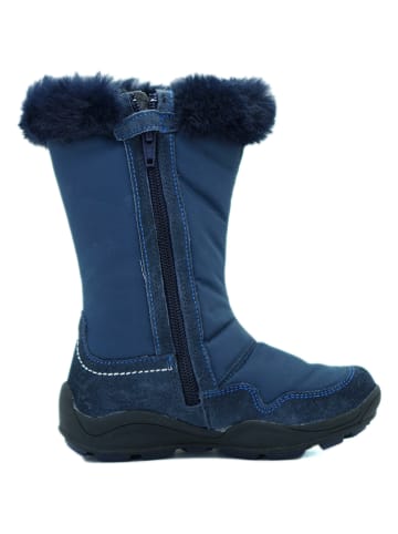 El Naturalista Leder-Winterstiefel in Dunkelblau