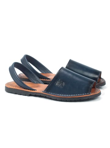 ORTIZ & REED Leren sandalen "Moncado" donkerblauw