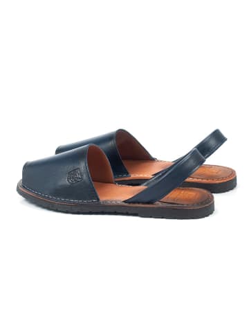 ORTIZ & REED Leren sandalen "Moncado" donkerblauw