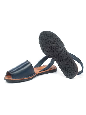 ORTIZ & REED Leren sandalen "Moncado" donkerblauw