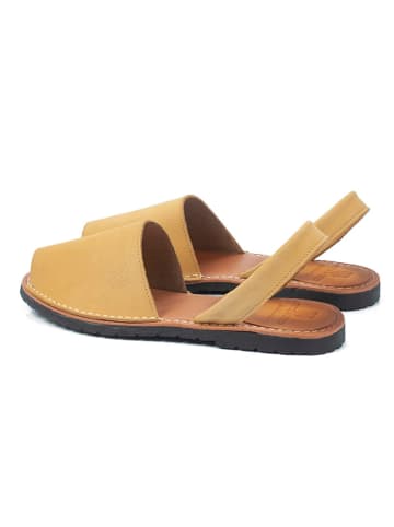 ORTIZ & REED Leren sandalen "Nocado" geel