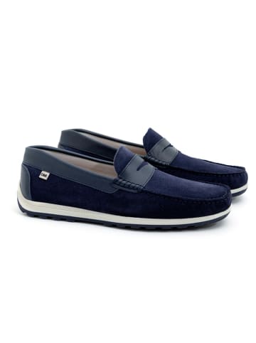 ORTIZ & REED Leren mocassins "Sarold" donkerblauw