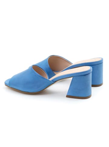ORTIZ & REED Leren slippers "Calais" blauw