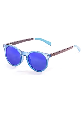 ocean sunglasses Unisekszonnebril "Lizard Wood" lichtblauw/blauw