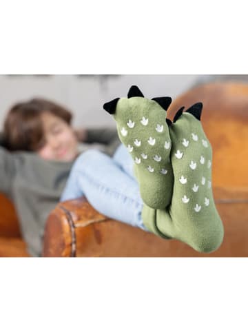 moses. Antislipsokken "Dino" groen