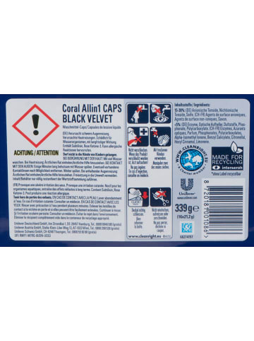 Coral 3er-Set: Waschmittelcaps "Black Velvet All in 1", je 339 g