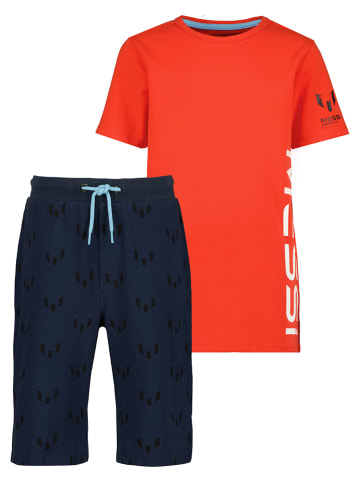 Vingino Pyjama rood/donkerblauw