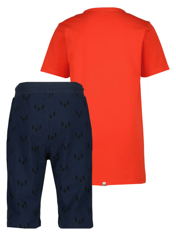 Messi Pyjama rood/donkerblauw