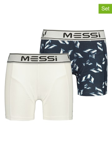 Messi 2-delige set: boxershorts donkerblauw/wit