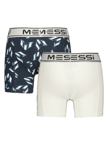 Messi 2-delige set: boxershorts donkerblauw/wit