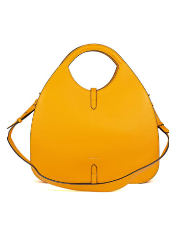 COCCINELLE Skórzana torebka w kolorze żółtym - 37 x 27,5 x 6 cm