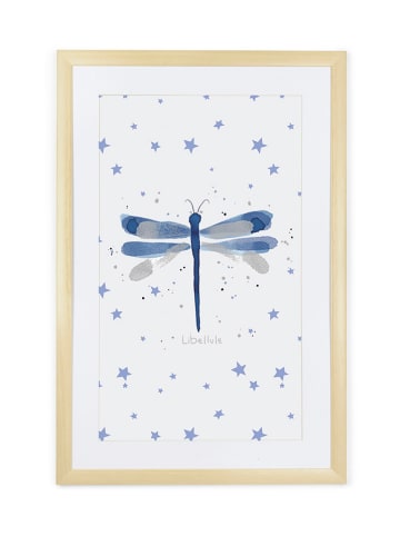 Absorba Druk artystyczny w kolorze biało-niebieskim - 40 x 60 cm