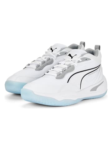 Puma Basketbalschoenen "Playmaker Pro" wit/lichtblauw