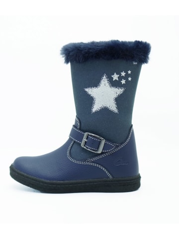 Ciao Leder-Stiefel in Blau