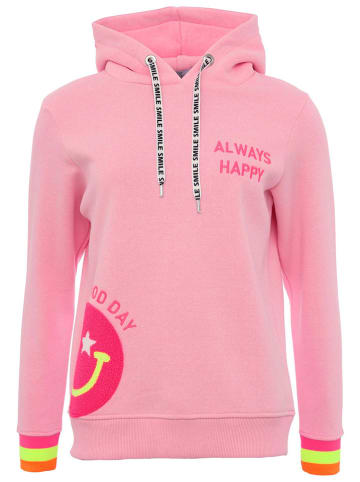 Zwillingsherz Bluza "Always Happy" w kolorze jasnoróżowym