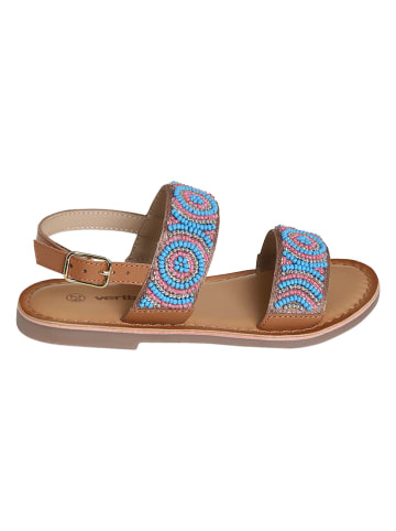 vertbaudet Leren sandalen blauw